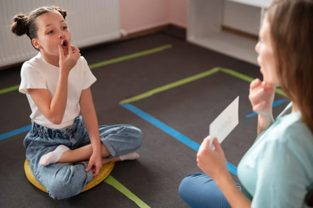 Articulation exercises in speech therapy